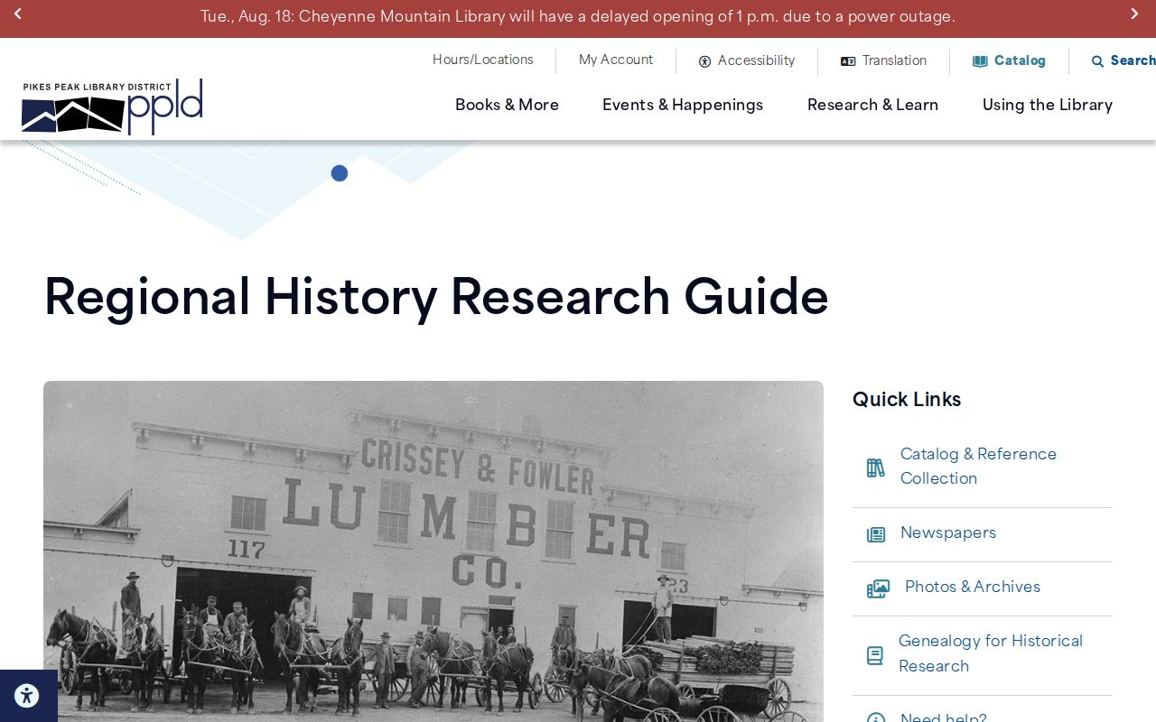 Fountain residents directory Pikes Peak Library local history and genealogy resources