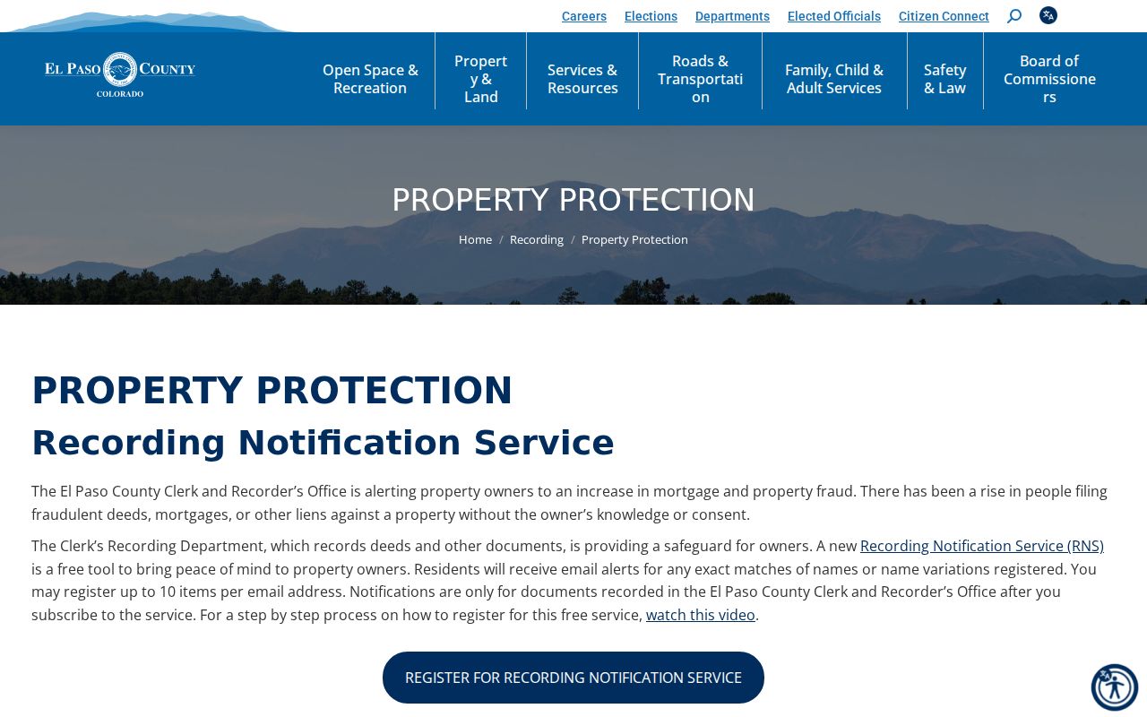 Fountain residents directory property fraud notification service