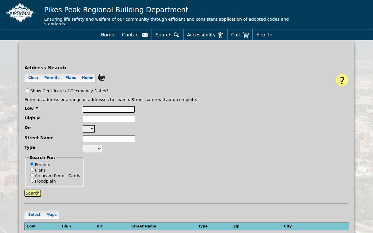 Fountain ZIP code directory permit map address and ZIP filters